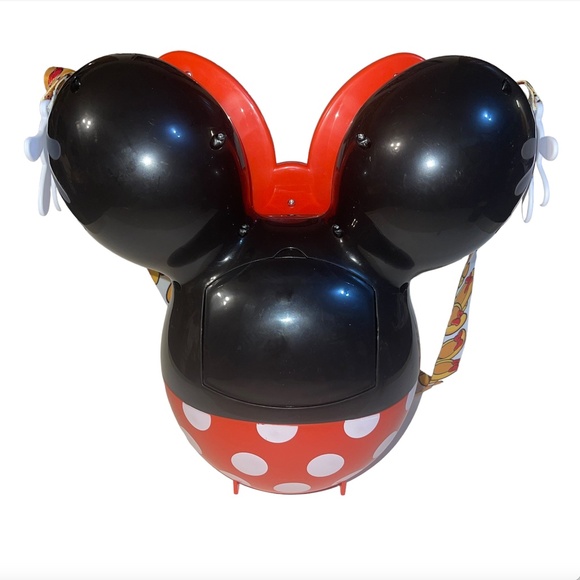 Disney Parks Minnie Mouse 90TH Anniversary Popcorn Bucket 2019 w/ Strap - Picture 2 of 14